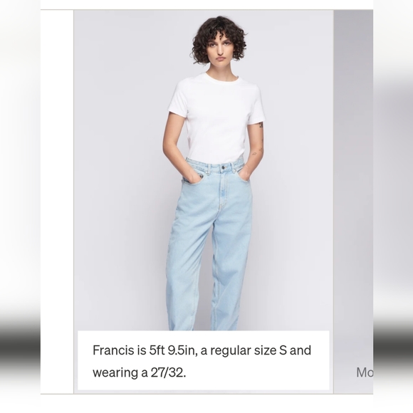 KOTN Unisex Antifit Denim in Light Blue | Size 24 - Picture 6 of 8